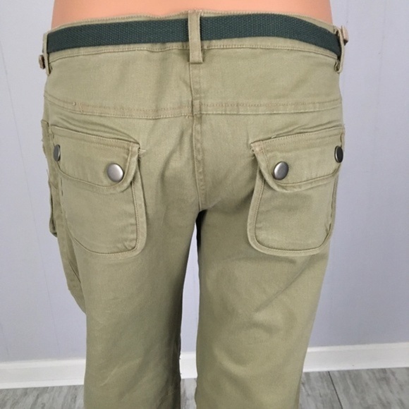 Zinc Utility Pants Khaki Green 7 Women’s Pockets - Picture 7 of 16
